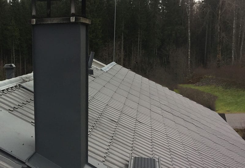 Savupiipun pään korjaus